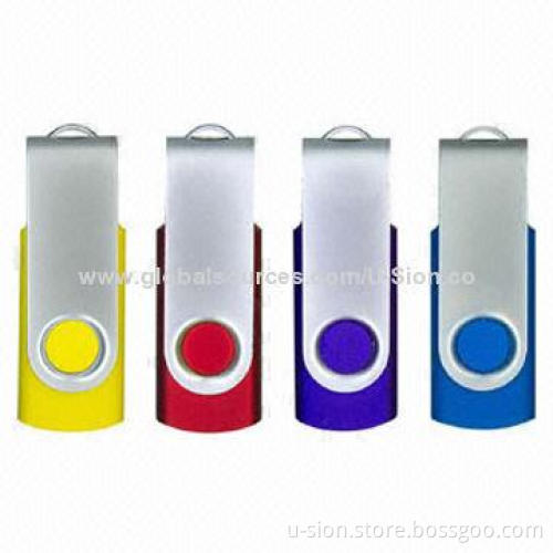OEM/Logos Printed USB Flash Drives/Hot Selling Swivel USB Sticks, 1/2/4/8/16/32GB Capacity
